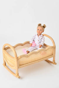 New design elegent scalloped rattan bed doll make in Vietnam with OEM ODM design wholesale price - Product Image 6