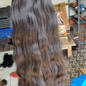 ผมต่อแบบชาวเรมี่บริสุทธิ์ผมชาวอินเดียแบบไม่ผ่านกระบวนการผมต่อผมมนุษย์แบบร่างเดี่ยว - Product Image 1