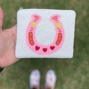 Monedero y Porta Identificación con Cuentas de Colores, Monedero con Cuentas Bordadas de Color Verde, Hecho a Mano en India, Pendientes para Mujer - Product Image 6