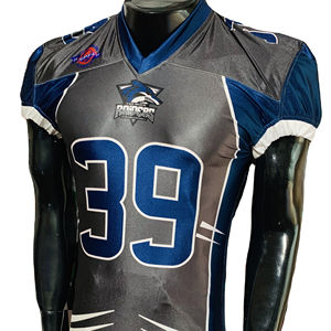 Uniforme de football américain Sublimation 32 équipes Broderie Jersey Pantalon Réversible Nom Logo Numéro vestes Hoodies Polo - Product Image 1