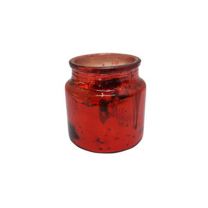 Pot en verre et jute Porte-bougie votif multicolore pour la maison et le dessus de table Décoratif fait à la main en vrac - Product Image 2