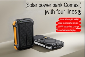 40000mAh cắm trại khẩn cấp năng lượng mặt trời ngân hàng điện mạnh mẽ dẫn xách tay đa ngày ngoài trời sạc Survival Đi Bộ Đường Dài OFF lưới sao lưu - Product Image 4