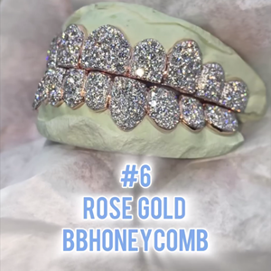 Dientes de plata personalizados Hip Hop Grillz Iced Out Moissanite Diamond Grillz Dientes Joyería de plata Mejor precio - Product Image 3