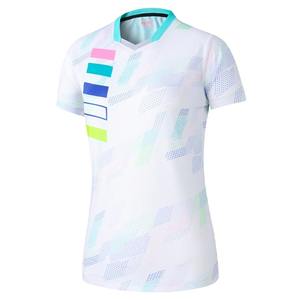 Ejercicio entrenamiento T mujeres cuello en V bádminton manga corta verano correr Mesa tenis voleibol equipo Yoga camisetas - Product Image 6