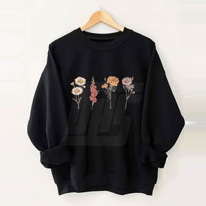 เสื้อสเวตเตอร์ปักผ้าคอตตอนดีไซน์ตามสั่งดีไซน์ใหม่ล่าสุดจากโรงงาน - Product Image 1