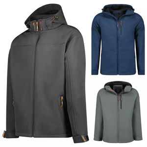 Nueva llegada personalizada Piel de tiburón al aire libre táctico abrigo caza impermeable Softshell chaquetas de dos piezas con capucha desmontable - Product Image 6