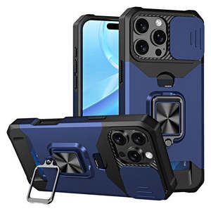 Per 16 Pro Max 6.9: Supporto Magnetico con Copertura Scorrevole per Fotocamera e Slot per Carte - Product Image 1