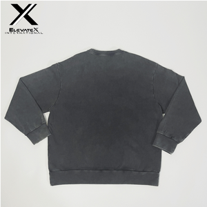 Pull-over décontracté d'hiver pour homme en molleton 100% coton, coupe classique, doublure thermique personnalisée, imprimé design écologique, couleur unie - Product Image 3