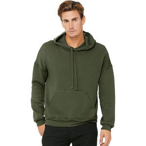 Bella + Canvas Sweat à capuche d'hiver unisexe personnalisable avec logo en relief Techniques perlées pour vêtements pour hommes et survêtement pour femmes - Product Image 5