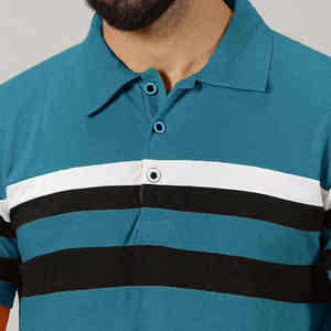 Precio asequible Bordado Logo Diseño Hombres Polo Camiseta Ropa de calle Hombres de moda Color sólido Polo Camiseta - Product Image 6