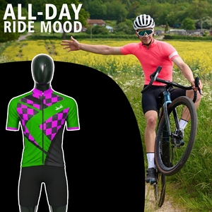 Ensemble de maillot de cyclisme pour homme personnalisé pour l'été, doux, antidérapant, vêtements de vélo à manches courtes, design respirant pour la vente en gros - Product Image 4