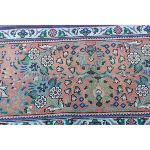 Vintage 2x4.7 ft Rug, Small Turkish Rug, <b>Red</b> Blue Southwestern <b>Wool</b> Rug - Product Image 5