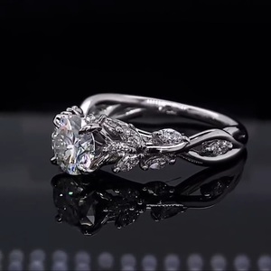 Anillo de Diamantes Solitario Exclusivo, Redondo, Oro Rosa, Anillo de Diamantes de Oro Rosa de 14K, 1.00 Quilates, VS1, Diamantes Cultivados en Laboratorio - Product Image 3