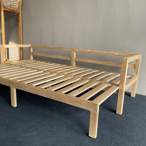TERRA impermeable moderno de madera maciza de teca sofá cama extraíble para apartamento al aire libre patio uso por Rachel Natalie - Product Image 4