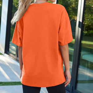 Fitted 100% Cotton Comfortable Oversized High Quality Heavyweight Multicolor <b>T</b>-<b>shirt</b> Custom logo Blank Plain <b>t</b> <b>Shirt</b> for <b>Women</b> - Product Image 5