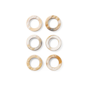 Anneaux de serviette en corne de buffle de couleur naturelle, écologiques, de style moderne et classique, élégants, faits à la main, taille personnalisée, par des meilleurs designers. - Product Image 6
