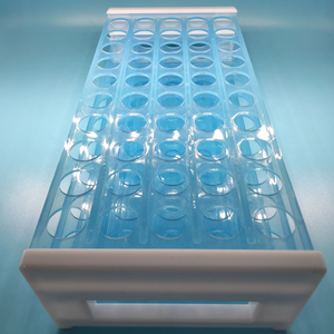 Tubes de laboratoire médicaux en plastique transparent PP/PS/PET de 3 ml 15x100 mm avec bouchon et couvercles FSK FS201 Échantillon gratuit - Product Image 5