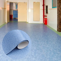 Langlebiger Günstiger Wasserdichter PVC-Boden Vinyl-Bodenbelag Rolle für Zuhause Krankenhaus Hotel Lager Verschleißfest Feuerfest Umweltfreundlich
