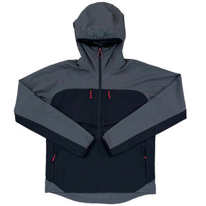 Chaqueta Cortavientos Ligera Personalizable al por Mayor para Hombre, con Cierre, Negra, Material de Poliéster Personalizado, Tecnología Impermeable, Cierre - Product Image 1