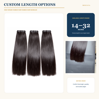 Extensions de cheveux humains 100% naturels de qualité supérieure, tissage lisse, vente en gros personnalisée