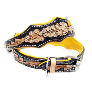 Wide Luxury Leather <b>Dog</b> Collar Large Soft <b>Padded</b> Pet <b>Dog</b> Collars Medium Large <b>Dogs</b> Shepherd Bulldog Pet Collar - Product Image 6
