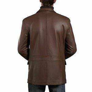 Veste d'hiver de haute qualité pour homme, en cuir, imperméable, coupe-vent, écologique, chauffante, à séchage rapide, tendance streetwear - Product Image 2
