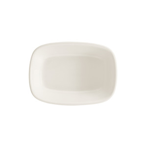 Plato Rectangular Ovalado de Porcelana Gourmet Bonna Therapy, 17x11.5 cm, Diseño Minimalista, Apto para Lavavajillas - Product Image 1