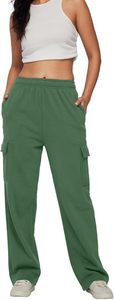 Venta al por mayor barato 100% algodón mujeres Pantalones suaves ligeros pantalones casuales cómodos pantalones holgados para uso diario - Product Image 3