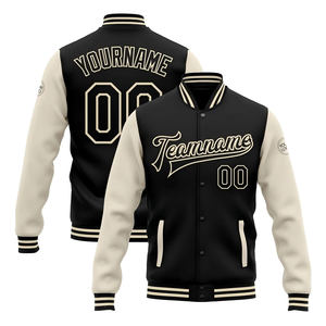 Blouson de baseball vintage en polyester avec logo OEM personnalisable pour hommes design à col montant pour la saison hivernale - Product Image 2