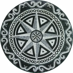 กระเบื้องโมเสคหินอ่อนทรงกลมสำหรับตกแต่งพื้นและผนังดีไซน์แบบธรรมชาติ - Product Image 1