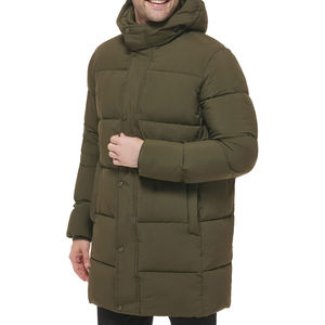Nouvelle arrivée, veste d'hiver en duvet personnalisée pour homme, veste longue légère rembourrée avec capuche, veste en duvet de canard, manteau d'hiver - Product Image 3