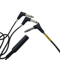 Electronic Snare Drum Rim Trigger Module Expansion with 6.35mm Jack with Audio Cable