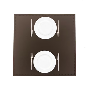 2023รับประทานอาหารทำจากหนังแผ่นรองชามทำจากซิลิโคนแผ่นรองจานทรงสี่เหลี่ยม - Product Image 2