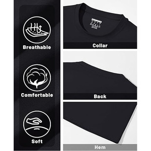 2025 nuevas camisetas de algodón puro de manga larga de Color sólido para hombres, camiseta informal de corte Regular con estampado de logotipo personalizado para hombres - Product Image 6