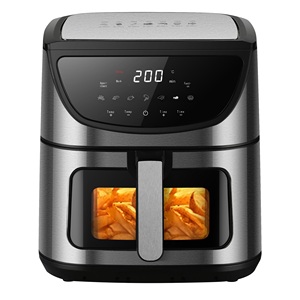 หม้อทอดไร้น้ำมันไฟฟ้าแบบทันสมัยพร้อมถาดเคลือบที่ได้รับการรับรองมาตรฐาน ISO สำหรับเวียดนามวัสดุพลาสติกขายส่ง - Product Image 1