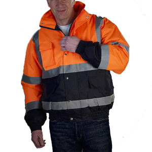 Chaqueta de Seguridad de Invierno Resistente al Viento, Aislada, de Alta Resistencia, Reflectante, de Alta Visibilidad, Impermeable, con Etiqueta Personalizada, Ropa de Trabajo Rápida - Product Image 1