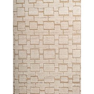 Alfombra de Lana Anudada a Mano Aprezo Gold AKWJ-1035 con Patrón Geométrico para Decoración de Sala de Estar, Entrada, Pasillo, Rectangular de 9x12 - Product Image 3