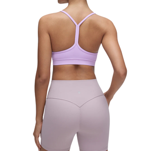 Ensemble de sport pour femme : soutien-gorge de sport et short cycliste taille haute, couleur unie, extensible, pour entraînement, gym, fitness, vêtements de sport, ensemble deux pièces, couleur personnalisée - Product Image 2