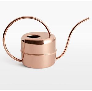 Shiny Copper Round Watering Can with Loop <b>Handle</b> and <b>Long</b> Narrow Spout <b>for</b> Home Plant Watering - Product Image 1
