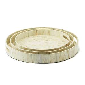 Nuevo diseño Madre de perla y bandeja de madera para servir la comida Nueva bandeja de madera para fregona en precio al por mayor Nueva última fregona - Product Image 4