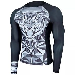 เสื้อรัดรูปสำหรับผู้ชายเสื้อพิมพ์ลายสำหรับผื่นคันจาก MMA rash GUARD - Product Image 1