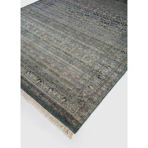 Alfombras de Lana Afgana Anudadas a Mano en Azul Viscaya con Patrón Floral y Abstracto para el Hogar, Pasillo, Sala de Estar, Dormitorio-EA-3060 - Product Image 2