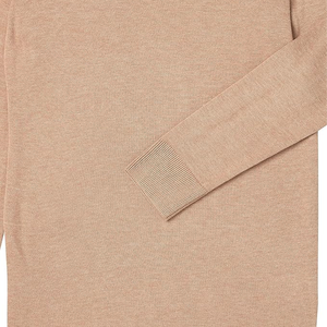 Suéter clásico de algodón suave con cuello barco para mujer, suéter de punto transpirable de algodón con cuello redondo para mujer - Product Image 5