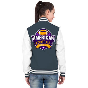 Veste universitaire matelassée en coton respirant avec logo personnalisé Vêtements de mode élégants pour femmes avec broderie - Product Image 4