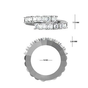 Anillos de Compromiso y Matrimonio Celavo con Diamantes Cultivados en Laboratorio Certificados por IGI, Estilo Bohemio en Espiral, Chapados en Rodio, Oro de 10K, 14K y 18K - Product Image 2