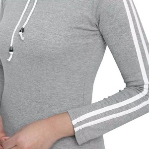 Ensemble de survêtement à capuche deux pièces de haute qualité pour femmes motif solide respirant doux pour l'automne prix de gros - Product Image 6