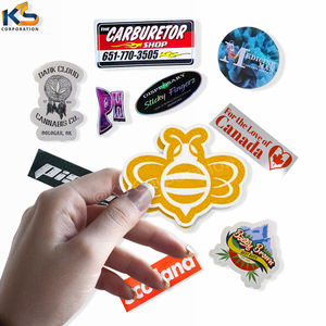 Pegatinas de vinilo duraderas impresas personalizadas de alta calidad ecológicas con acabado personalizado y tinta resistente a los rayos UV para decoraciones navideñas - Product Image 5