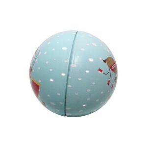 S Christmas Cartoon Tinplate Ball Candy <b>Box</b> Can with Customized Logo Model G1201 for Food Candies <b>Sweets</b> Gift Packaging - Product Image 2