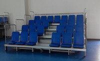 JY-769 Tribune télescopique rétractable en gros pour stades, systèmes de sièges pour sites sportifs, gymnases et terrains de basketball