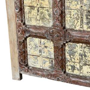 Comptoir de bar en bois sculpté rustique - Product Image 5